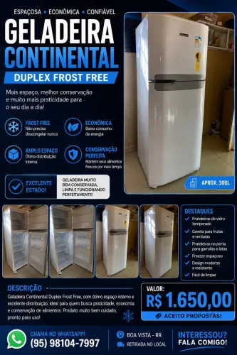Geladeira duplex frost free