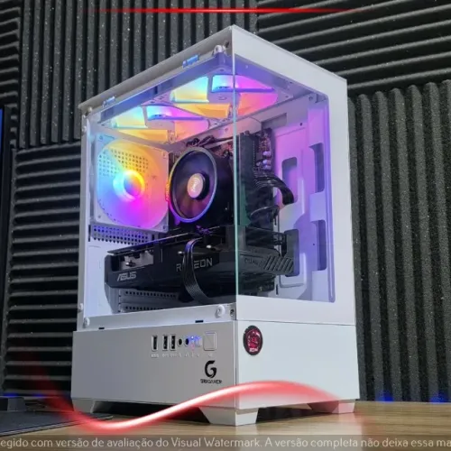 PC Gamer Ryzen 5 5500 RX 6600 16GB 512GB NVMe Branco