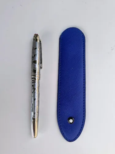 Caneta Montblanc Roller Ball Heritage Olympic Prata