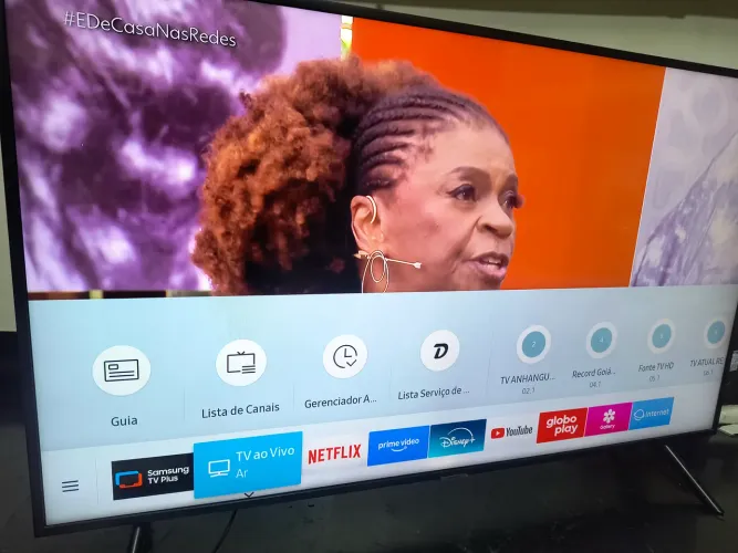 Tv led Samsung 4K 60 polegadas Smartv Wi-Fi YouTube Netflix controle pesinhos ENTREGO