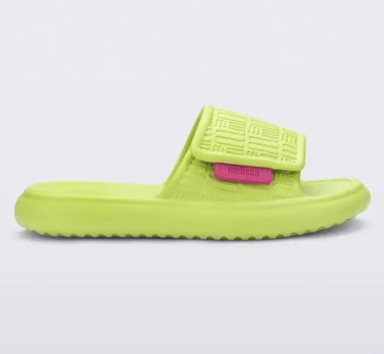 Melissa Fuzzy Slide Verde
