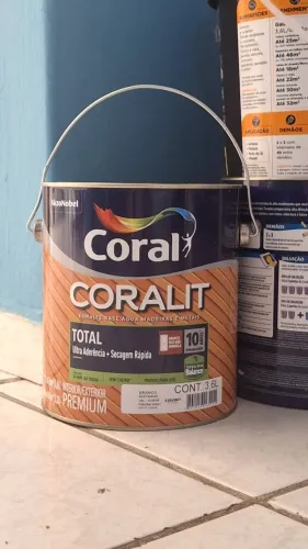 3,6L de tinta esmalte base água Coralit Total da Coral