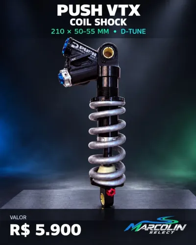 Suspensão PUSH INDUSTRIES VTX COIL SHOCK