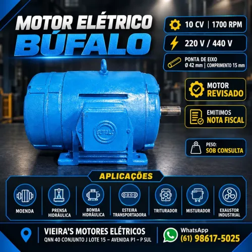 Motor monofasico / bifasico 10 cv 1760 rpm