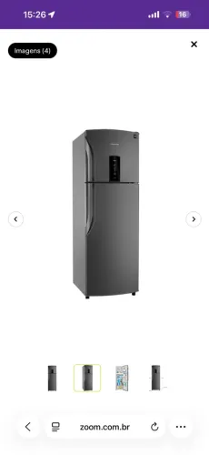 Vendo Geladeira Panasonic Titânio Frost Free Duplex e Fogão 4 bocas Atlas Milão preto.