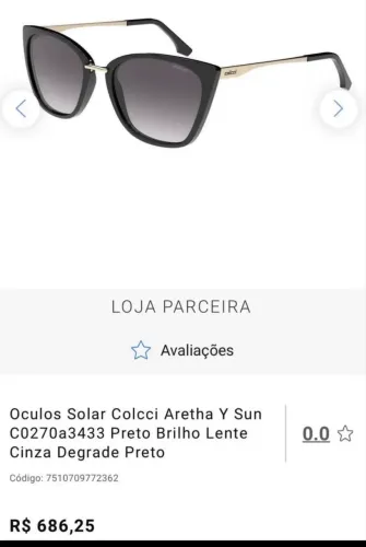 Óculos Colcci original
