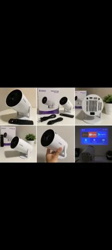 Mini Projetor Portátil Wi-Fi Bluetooth 4K Cinema em Casa