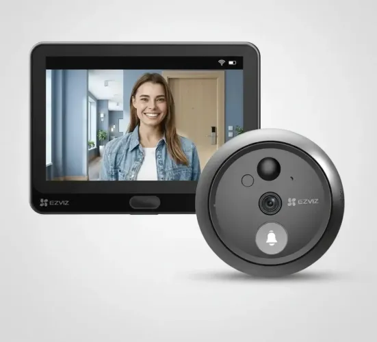 Interfone Videoporteiro EZVIZ com Câmera + Monitor Touch 7? Wi-Fi