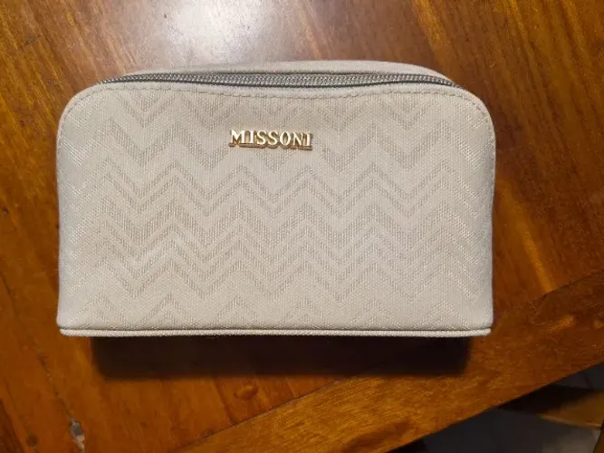 necessaire missoni bege, nova 
