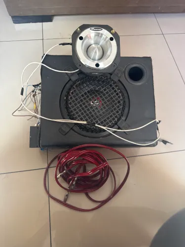Caixa slim com módulo  e super teeter e cabo rca