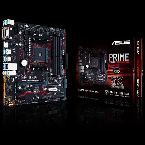 Placa b450m gaming br Asus usada