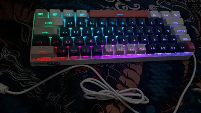 Teclado Mecânico Gamer Machenike K500 60% RGB - Como novo (Pouco Uso)