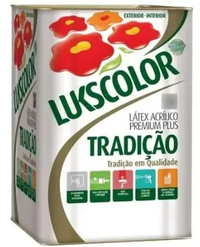 2 Lata lukscolor areia e 1 resina lukscolor disponível tintas 150 cada 