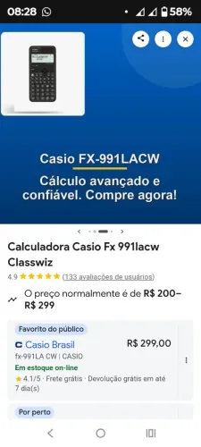 Calculadora científica no precinho
