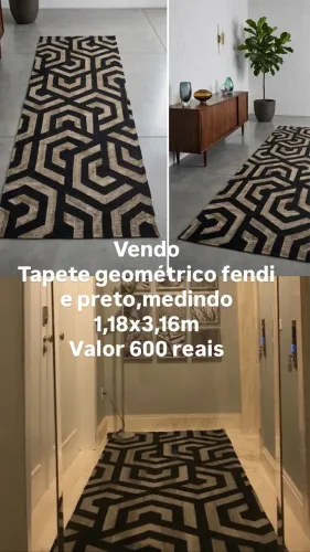 Vendo tapete geométrico maravilhoso