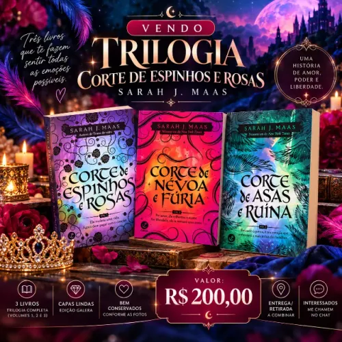 ? Trilogia Corte de Espinhos e Rosas - Sarah J. Maas | 3 Livros