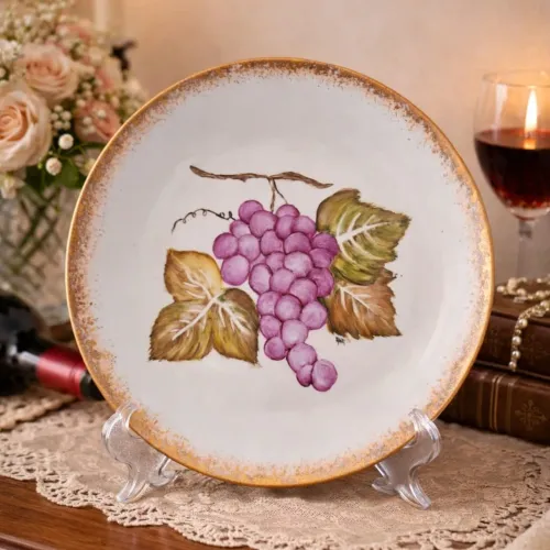 Prato decorativo em porcelana