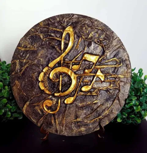 Placa Decorativa Clave de Sol Musical