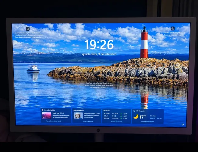 Monitor Brazil PC 27" LED Full HD 75Hz com HDMI e VGA Branco