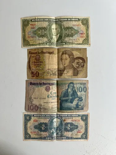 Vendo cédulas antigas