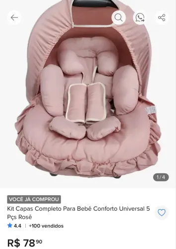 Capa de bebê conforto novo