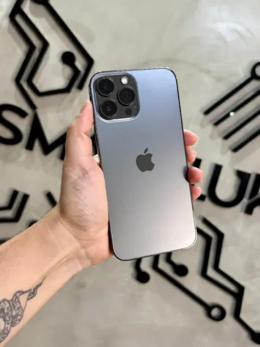 iPhone 13 Pro Max Grafite 128GB (Nota e 3 meses de garantia)