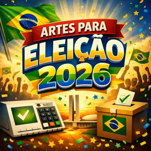 Artes para campanha eleitoral 2026