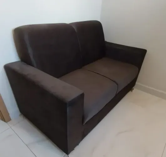 Sofá 2 Lugares Veludo Novo