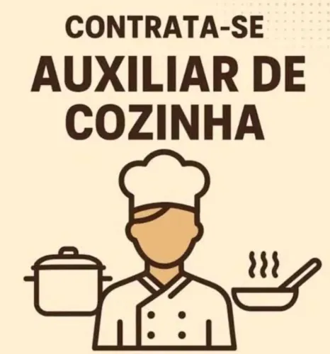 VAGA PARA AJUDANTE DE COZINHA COM EXPERIÊNCIA FEMININA PARA SÃO BERNARDO DO CAMPO.