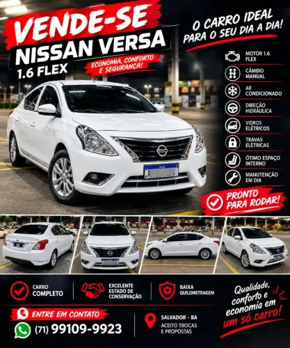 Nissan Versa SV 1.6 16V Flexstart 4P Mec. 2016
