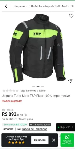 Jaqueta Tutto Moto TSP