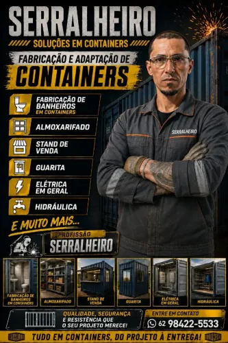 Serralheiro especializado em containers 