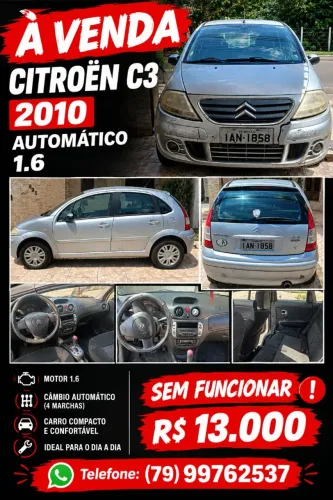 Citroen C3 Excl./excl.solar./sonora 1.6 Flex AUT 2010