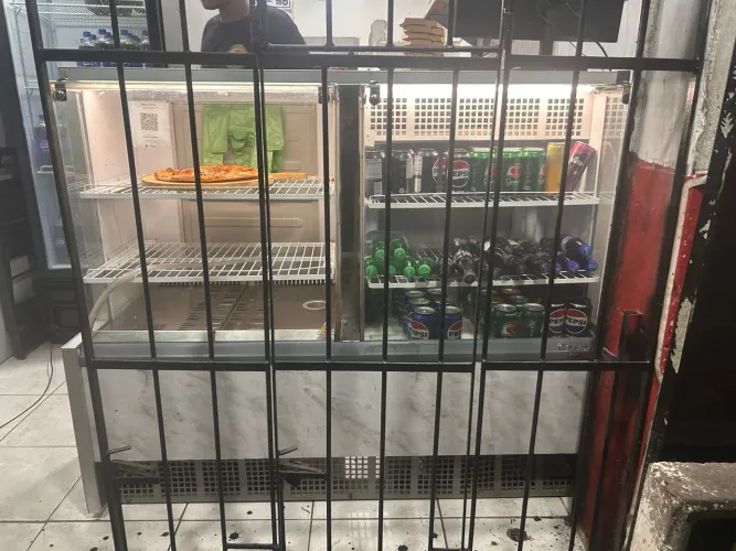 Vitrine expositora quente e frio 
