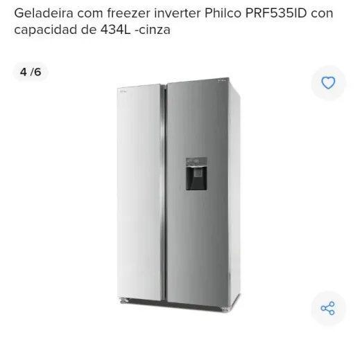 Geladeira Philco Inox