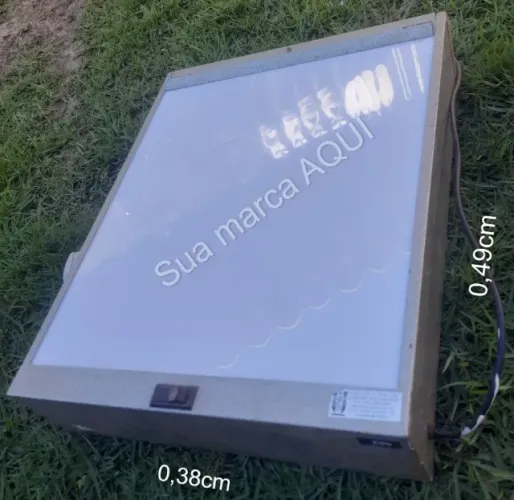 Painel Luminoso Placa Luminosa Metal e Acrílico 49x38