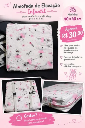 Almofada De Elevação Infantil Estampa Bailarina Kippy Baby