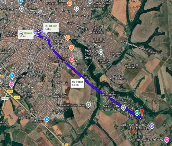 Área comercial com 66.000m2 de frente à rodovia a 5Km do centro de Catanduva
