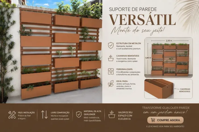 Estrutura para jardim vertical 