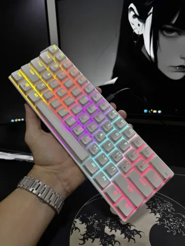 Teclado Mecânico Ajazz nk61 branco - Novo