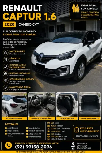 Renault Captur Life 1.6 16V Flex 5P Aut. 2021