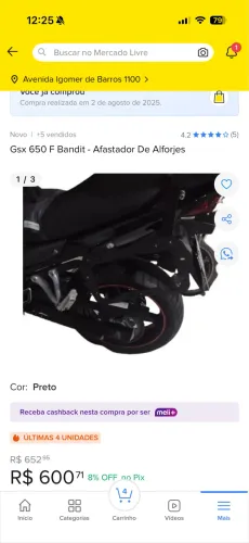 Afastador alforge Bandit 