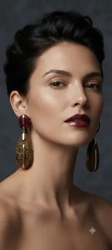 Brincos com pedras naturais banhados a ouro 18k