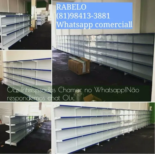 Gôndolas SA para todos os tipos de comércio em até 10x sem juros no cartão 