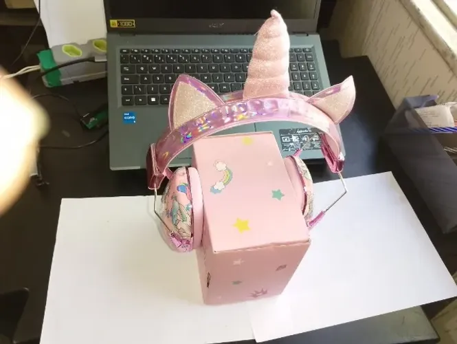 Protetor auditivo infantil unicórnio - conforto sensorial (tipo abafador)