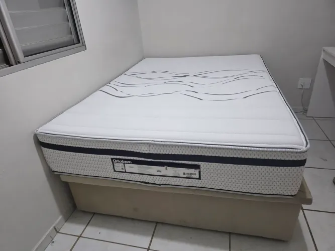 Cama casal Ortobom Liberty - com box baú 