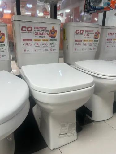 Kit completo de vaso sanitário