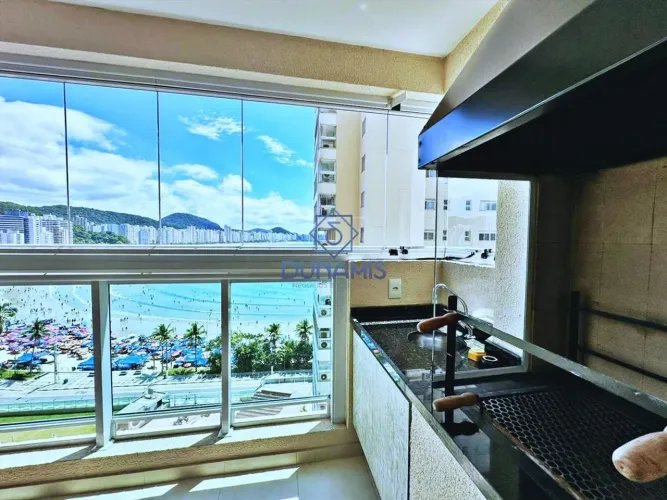 EXCELENTE APARTAMENTO NA PRAIA DAS ASTÚRIAS- FRENTE MAR- COM LAZER COMPLETO