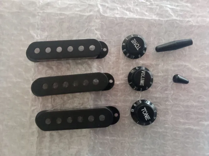 Kit knobs estrato preto novo