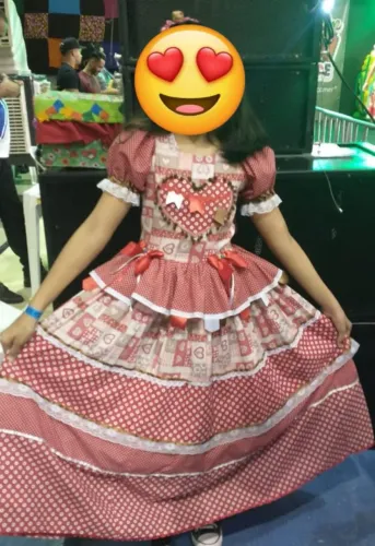 Vestido Junino infantil 